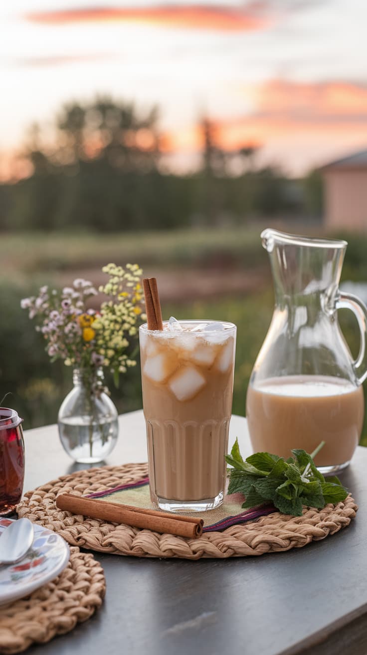 Homemade cannabis infused horchata