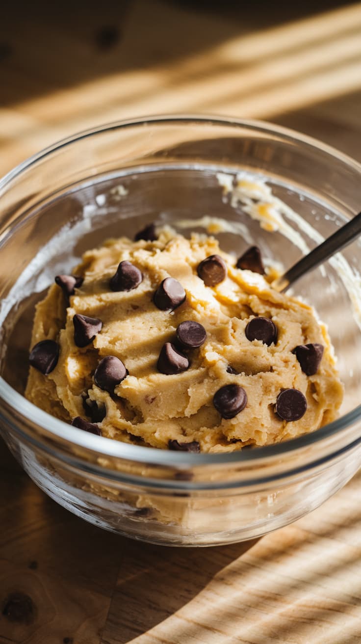 Cannabis Greek yogurt chocolate chip dough