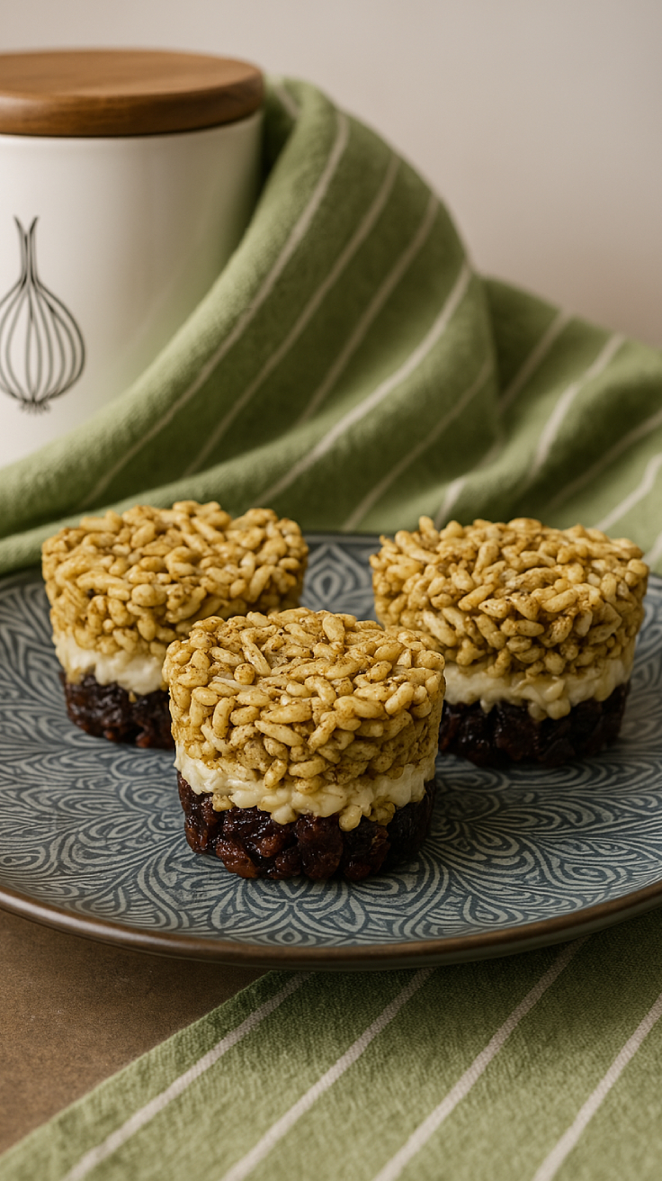 Cannabis matcha cocoa rice snacks